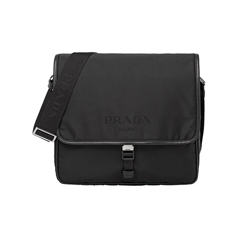 PRADA Nylon Messenger Bag Crossbody Bag Shoulder Bag Men's Black-0
