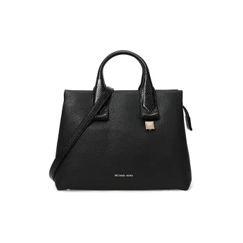 MICHAEL KORS Rollins Leather Crossbody Bag, Shoulder Bag, Handbag Large Size Women's Black