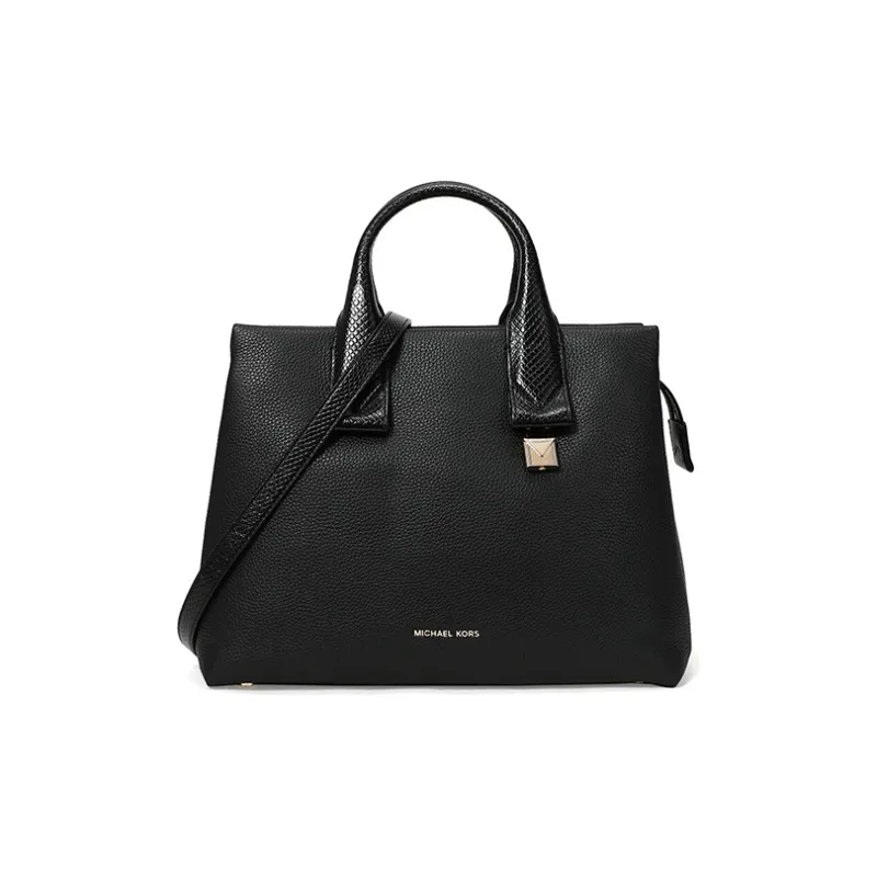 MICHAEL KORS Rollins Leather Crossbody Bag, Shoulder Bag, Handbag Large Size Women's Black-0