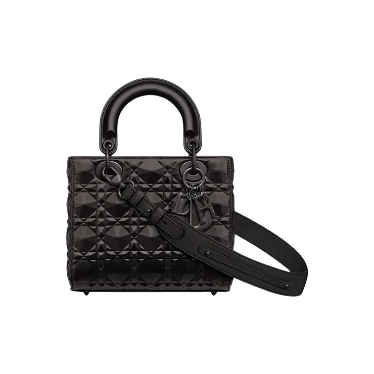 DIOR Lady DiorMy ABCDior Cow Leather Dior Bag Shoulder Bag Crossbody Bag Handbag Small Size Women's Black-1