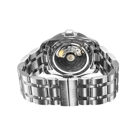 TISSOT Kutu Collection Automatic Mechanical Movement Men's Watches Watch 39mm Silver Dial T035.407.11.031.01 Silver-3