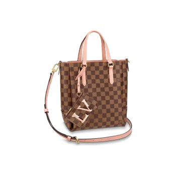 LOUIS VUITTON Belmont Leather Handbag Shoulder Bag Small Size Women's Monogram Pink