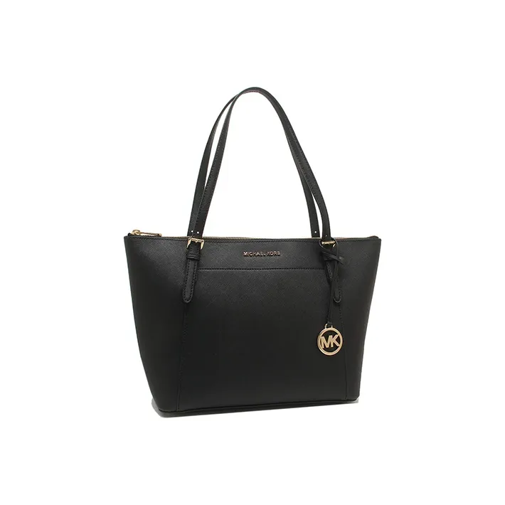 MICHAEL KORS Ciara Leather Tote Bag Shopping Bag Handbag Shoulder Bag Women's Black-1