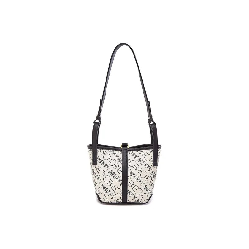 Miffy PU Bucket Bag Handbag Basket Bag Shoulder Bag Women's Brown/Black-6