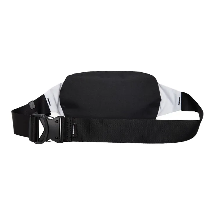 Converse Transition Sling Fabric Shoulder Bag, Crossbody Bag, Fanny Pack Regular Unisex Black White-3