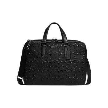 COACH Graham Calfskin Briefcase Shoulder Bag Large Size Men's Black