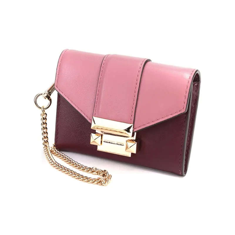 MICHAEL KORS MICHAEL KORS Handbag Collection Whitney Leather Wallets Clutches Mini Women's Burgundy-1