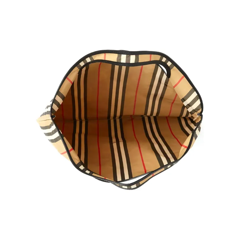 Burberry Pocket Bag Polyurethane Tote Bag Shopping Bag Combo Bag Coin Purse Handbag Regular Men's Archive Beige-5