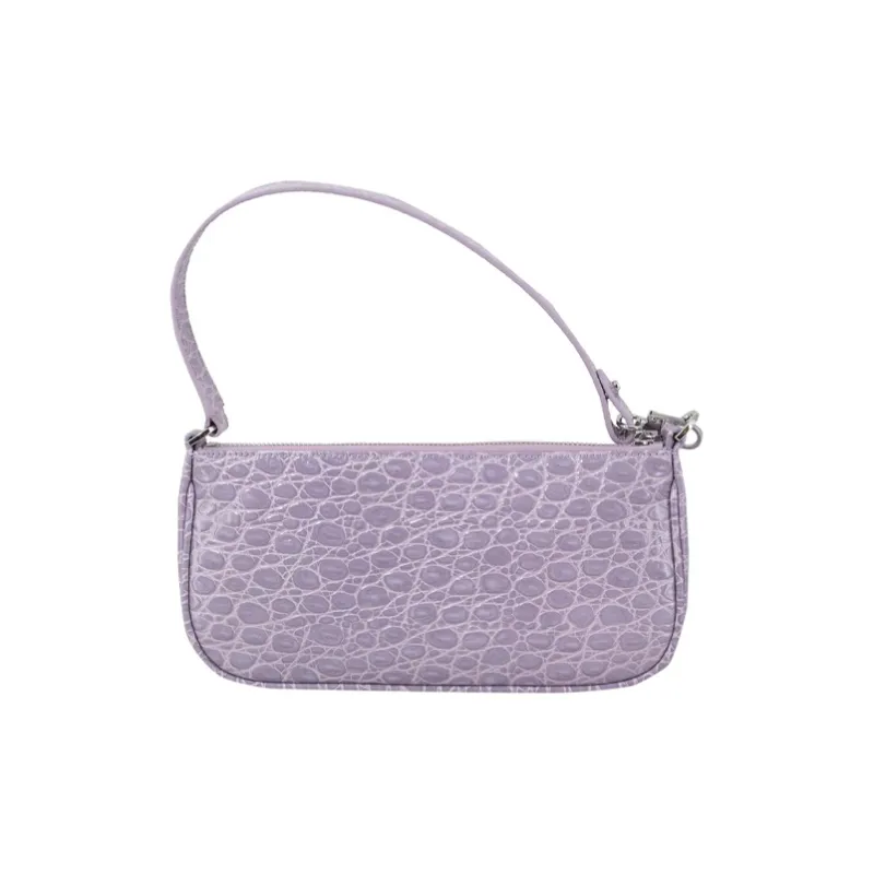 By Far Rachel Cow Leather Shoulder Bag Women's Purple-1