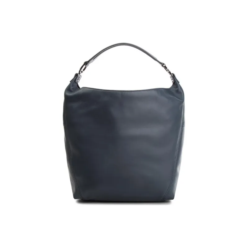 Furla Lady Leather Handbag Large Size Women's Navy-2