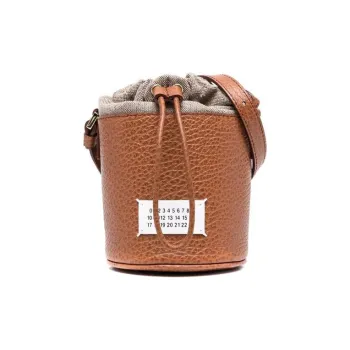 Maison Margiela Calfskin Bucket Bags Shoulder Bag Crossbody Bag Women's Brown