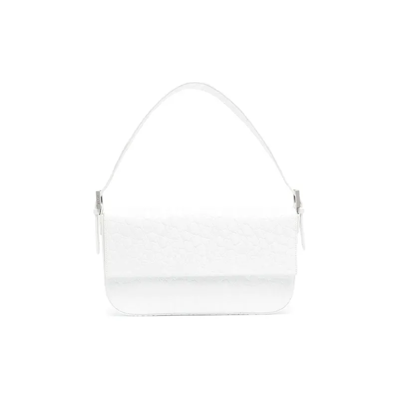 By Far Manu Cow Leather Shoulder Bag, Handbag, Shoulder Bag Women's White-0