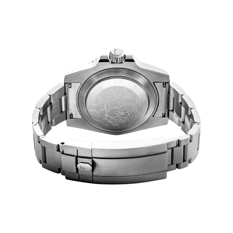 Bape A BATHING APE Type 1 Bapex Watch Silver/Green-1
