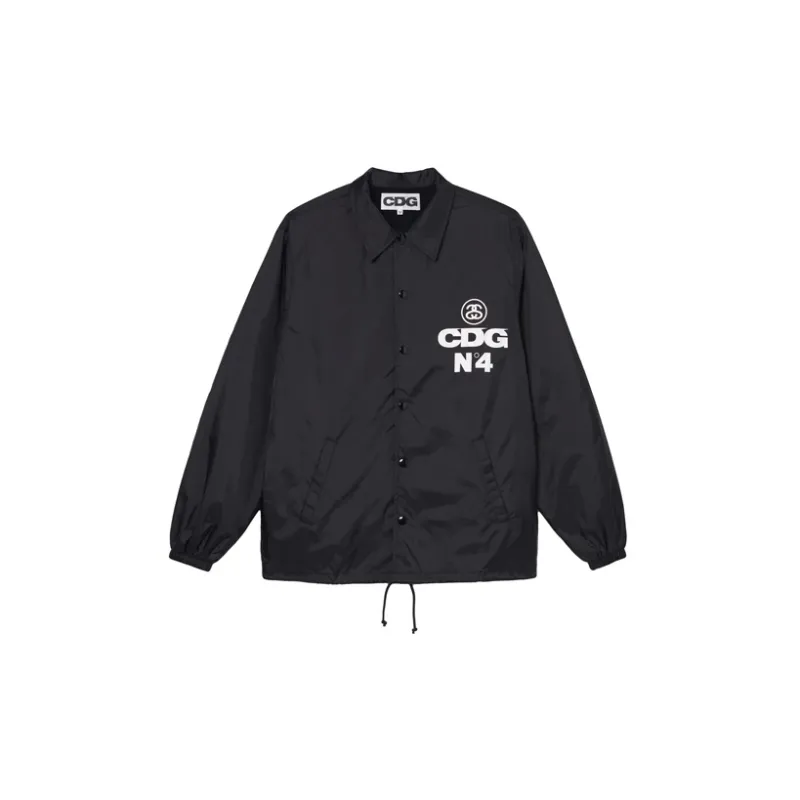 Cdg X Stussy Jackets Unisex Black-1