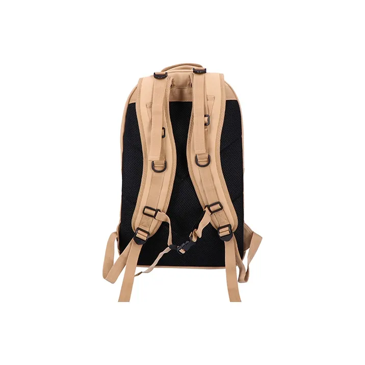 Indispensable Polyamide PU Backpack Unisex Beige-1