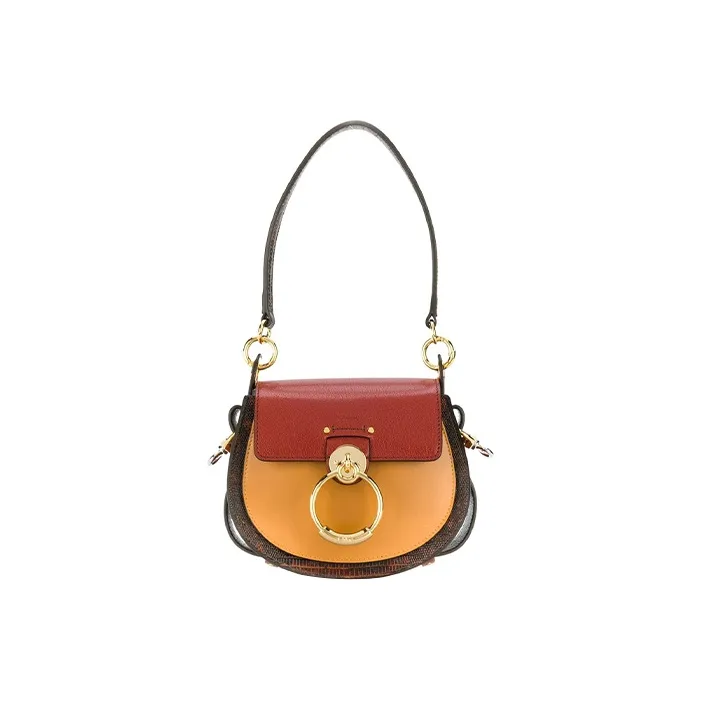 Chloe Tess Leather Portable Crossbody Bag Shoulder Bag Women's Multicolor-1