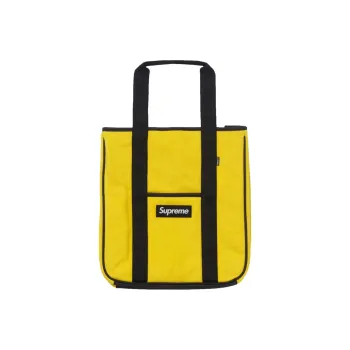 Supreme FW18 Polyester Tote Bag, Shopping Bag, Shoulder Bag, Handbag Regular Unisex Yellow