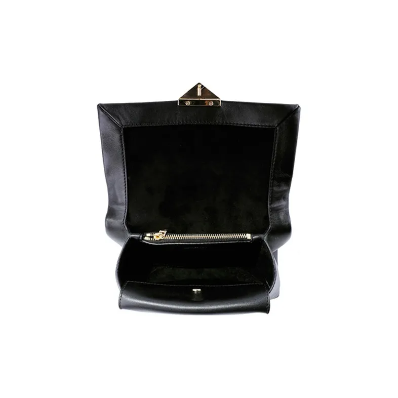 MICHAEL KORS Cece Leather Shoulder Bag, Crossbody Bag Medium Size Women's Pure Black-4