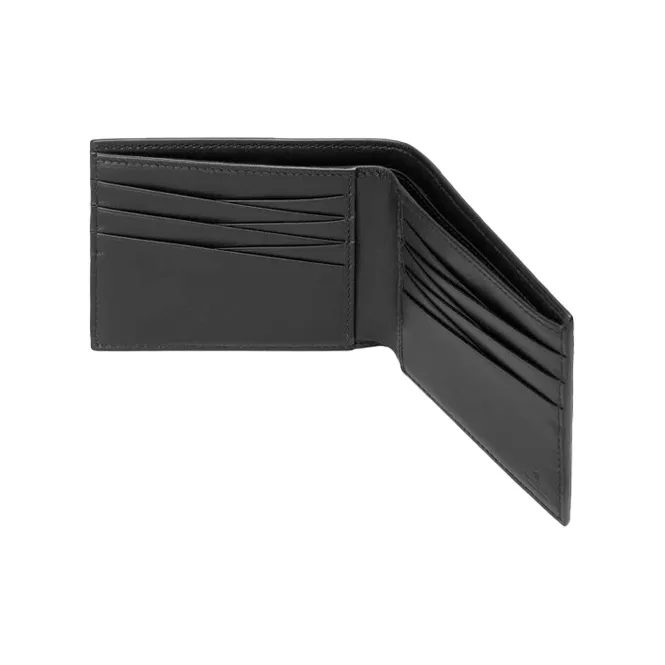 GUCCI Leather Wallet Regular Men's Black-4