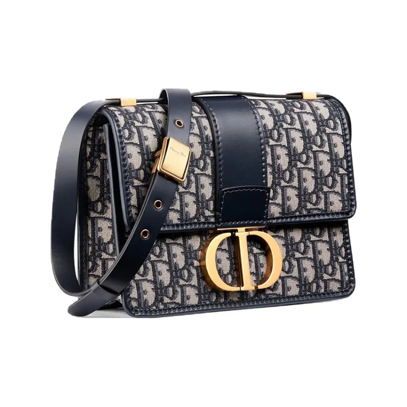 DIOR 30 Montaigne Bag Blue DIOR Oblique Jacquard-2