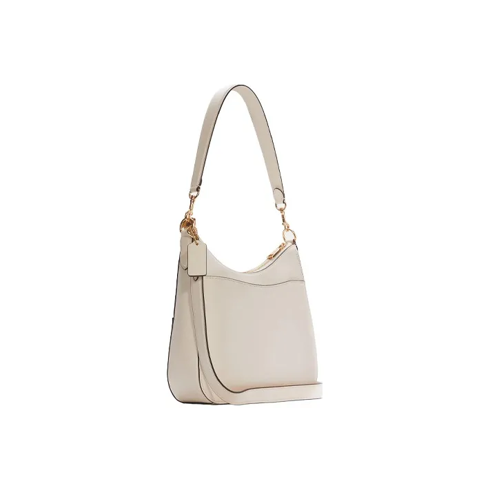 COACH Georgie Pebbled Leather Shoulder Bag, Crossbody Bag Women's Chalk White-1