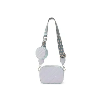 CHARLES&KEITH Microfiber Synthetic Leather Small Square Bag, Crossbody Bag Women's Multicolor