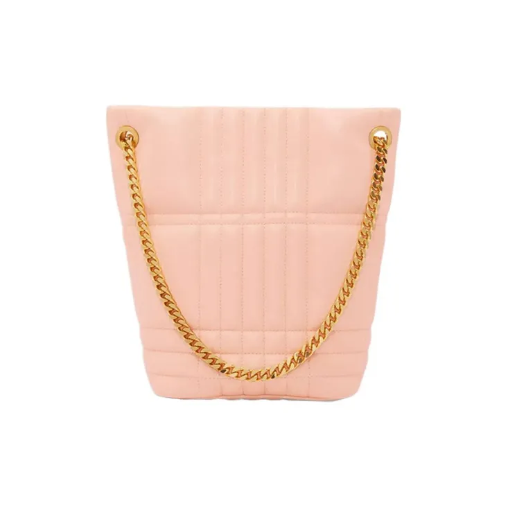 Burberry Lola Bag Sheepskin Crossbody Bag, Shoulder Bag Small Size Women's Peach Pink-1