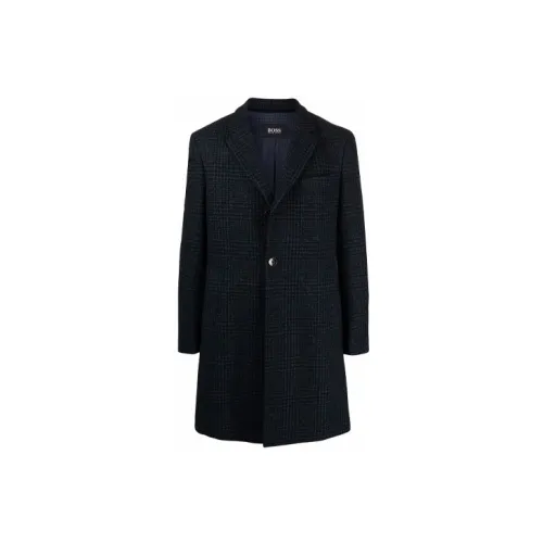 HUGO BOSS Coats Men Black