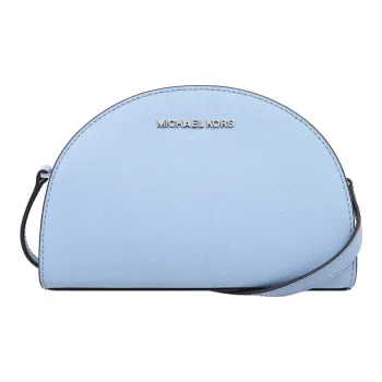 MICHAEL KORS Jet Set Travel Leather Crescent Bag Clutch Shoulder Bag Crossbody Bag Women's Light Blue