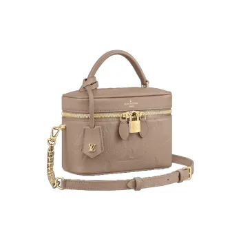 LOUIS VUITTON Vanity Cow Leather Dressing Bag, Makeup Bag, Handbag, Crossbody Bag, Shoulder Bag Women's Flesh