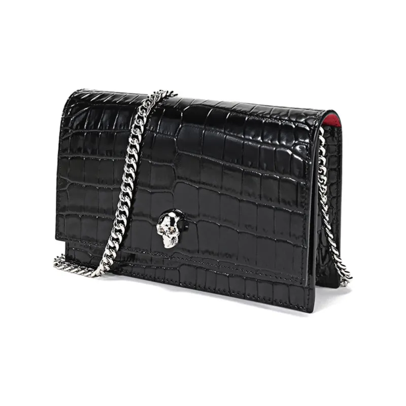 Alexander McQueen Skull Embossed Crossbody Bag-1