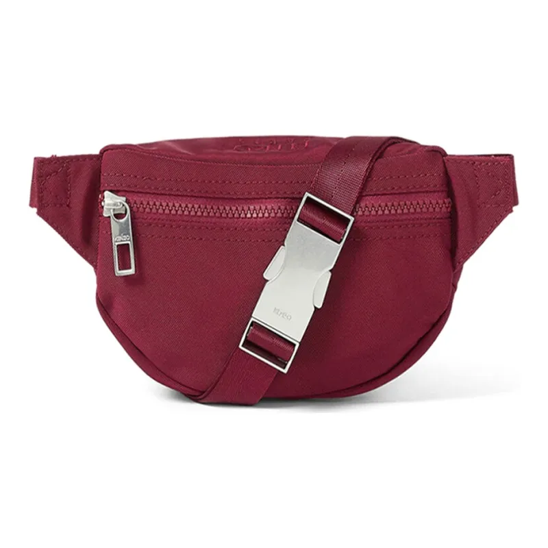 KENZO Classic Tiger Head Polyester Crossbody Bags Sling Bags Unisex Burgundy-2