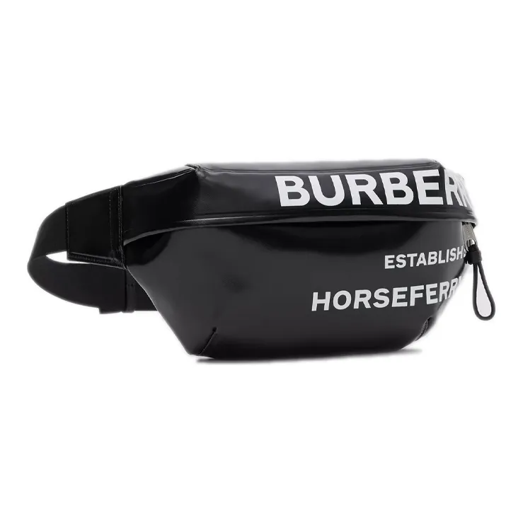 Burberry Bum Bag Horseferry Print Medium Black-2