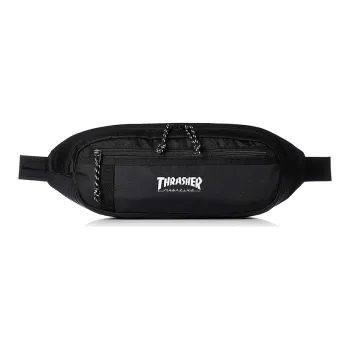 Thrasher Nylon Fanny Pack Regular Unisex Black White Text