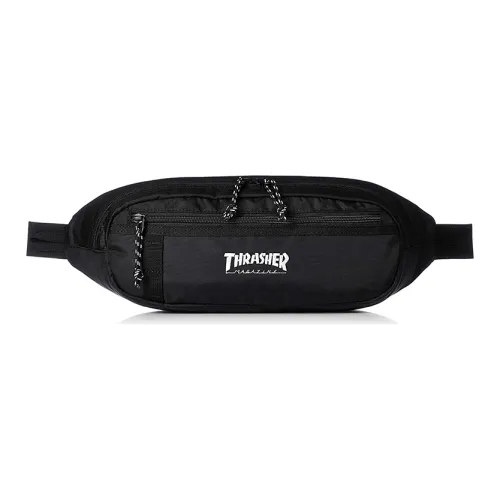 Thrasher Nylon Fanny Pack Regular Unisex Black White Text