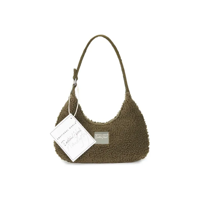 Emotional World MILITARY Collection Wool Shoulder Bag Handbag Shoulder Bag Regular Women's Green-0