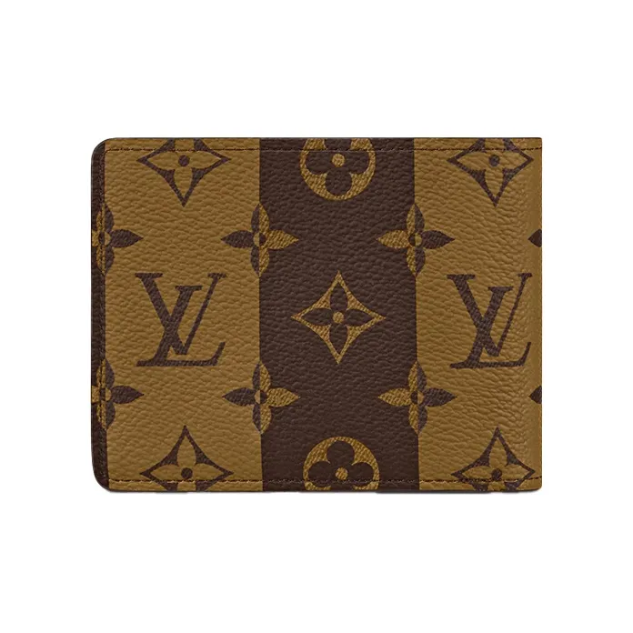 LOUIS VUITTON X Nigo Multiple Wallet Monogram Stripes Brown-2