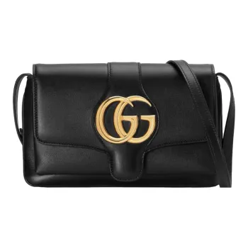 GUCCI Arli Leather Small Square Bag Crossbody Bag Shoulder Bag Women's Black