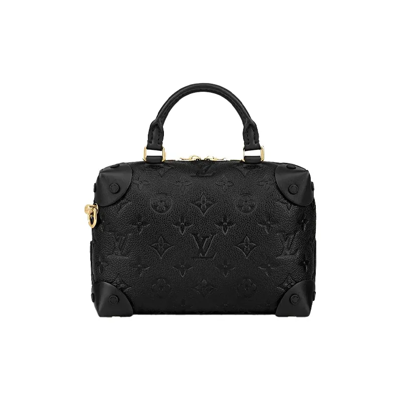 LOUIS VUITTON Petite Malle Souple Monogram Empreinte Black-1