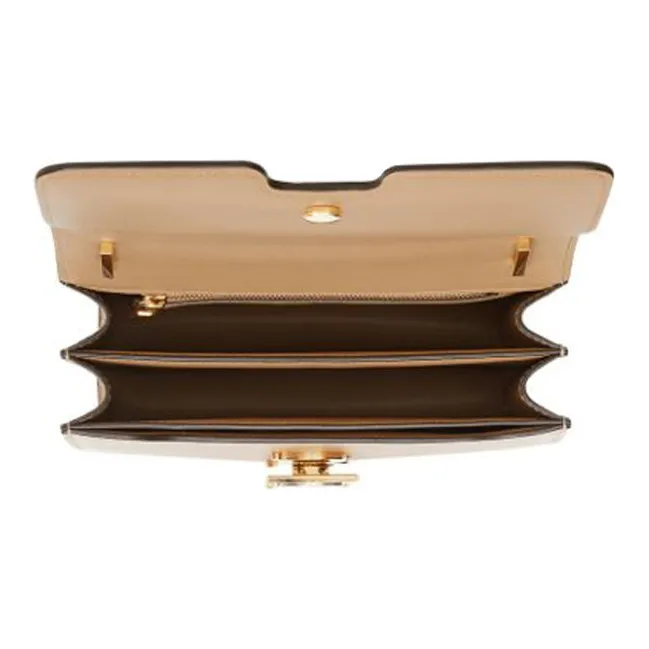 Burberry Crossbody Monogram Leather Bag 'Beige'-2