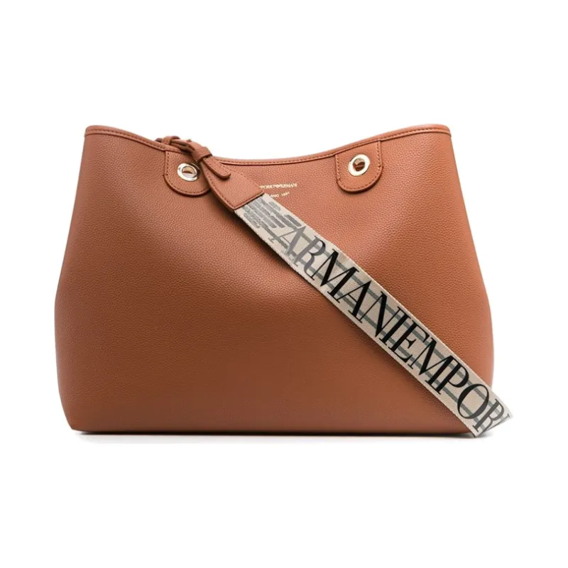 EMPORIO ARMANI Pu Handbag, Shoulder Bag Women's Brown-0