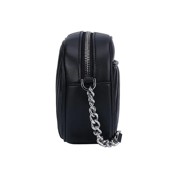 MICHAEL KORS Rose Leather Camera Bags Crossbody Bags Small Size Women's Black-3