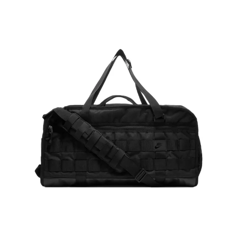 Nike Polyester Portable Crossbody Basketball Bag, Travel Bag, Gym Bag Tubas Unisex Pure Black-0