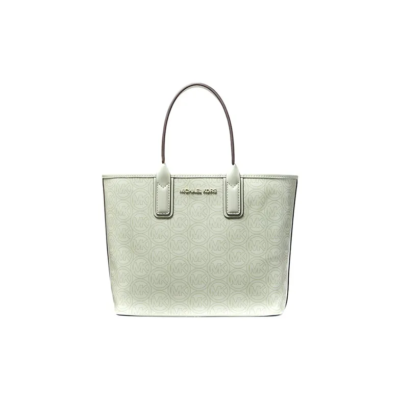 MICHAEL KORS Jodie Leather Tote Bag, Shopping Bag, Handbag Trumpets Women's Mint Green-0