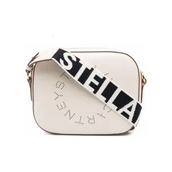 Stella McCartney Logo Perforated Mini Crossbody Bag