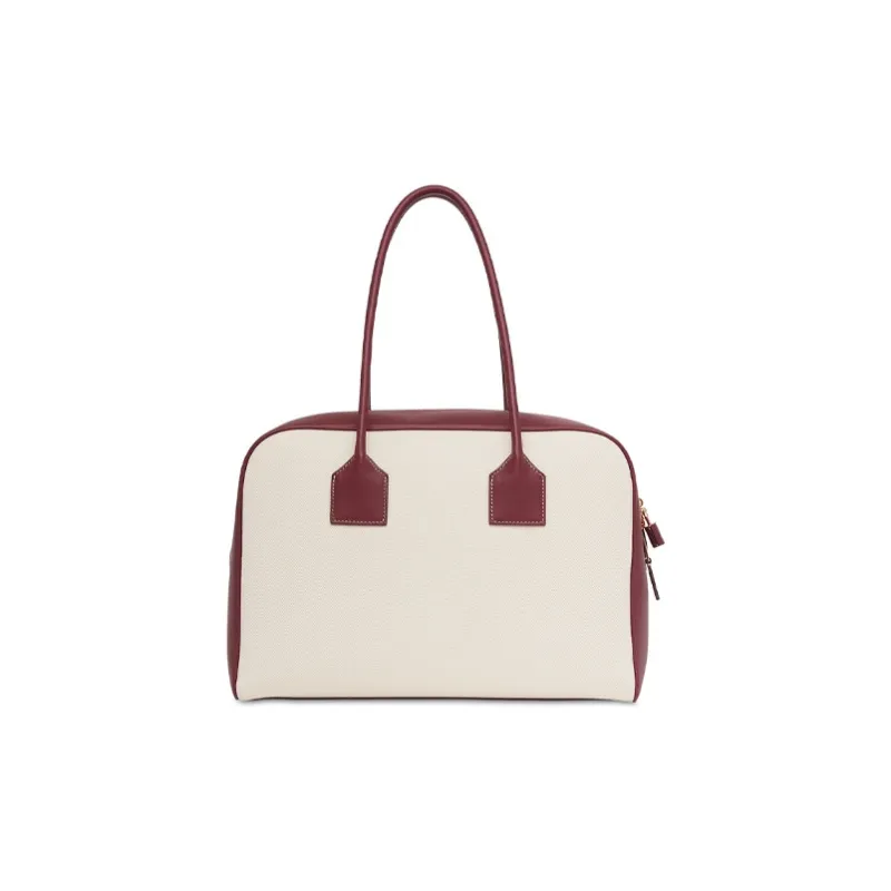 Burberry HorseferryCube-Semi-Cube Bag Canvas One Shoulder Handbags Regular Women's White-1