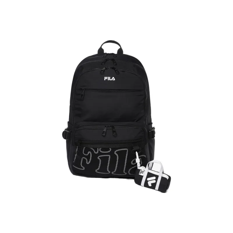 FILA Nylon Backpack Unisex Black-0