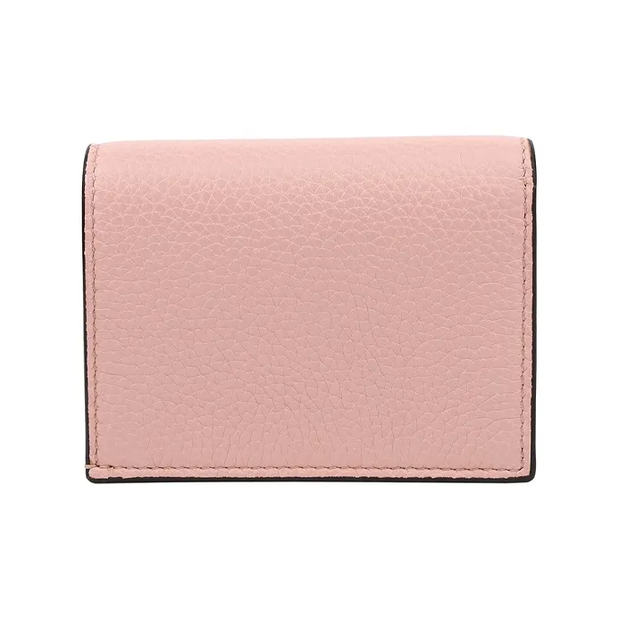 GUCCI Leather Wallet, Card Holder Women's Light Pink-4