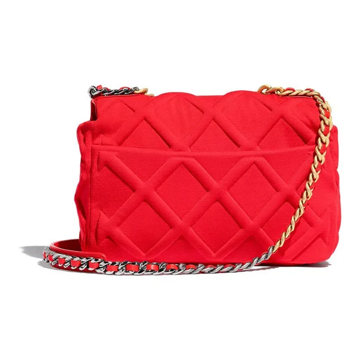 CHANEL Cow Leather Chain Bag Flap Bag Crossbody Bag Shoulder Bag Women's Red-1