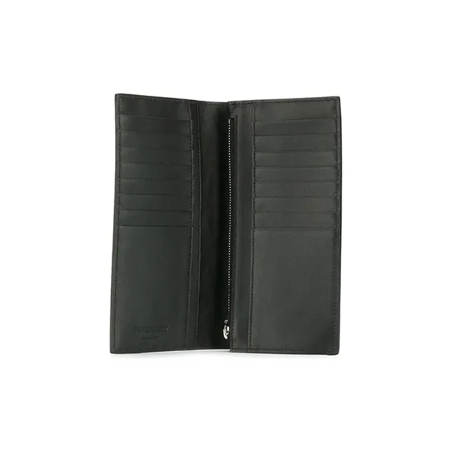 Burberry Leather Card Holder Wallet Unisex Black-2
